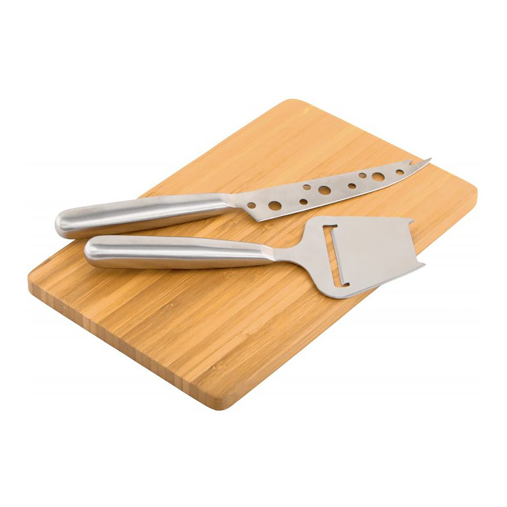 Набор для сыра "Fresco", коричневый, серебристый