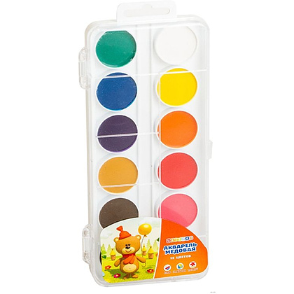 Краски акварельные медовые "Двенадцатицветик" - 3