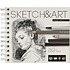 Скетчбук "Sketch&Art", 18x15.5 см, 125 г/м2, 60 листов