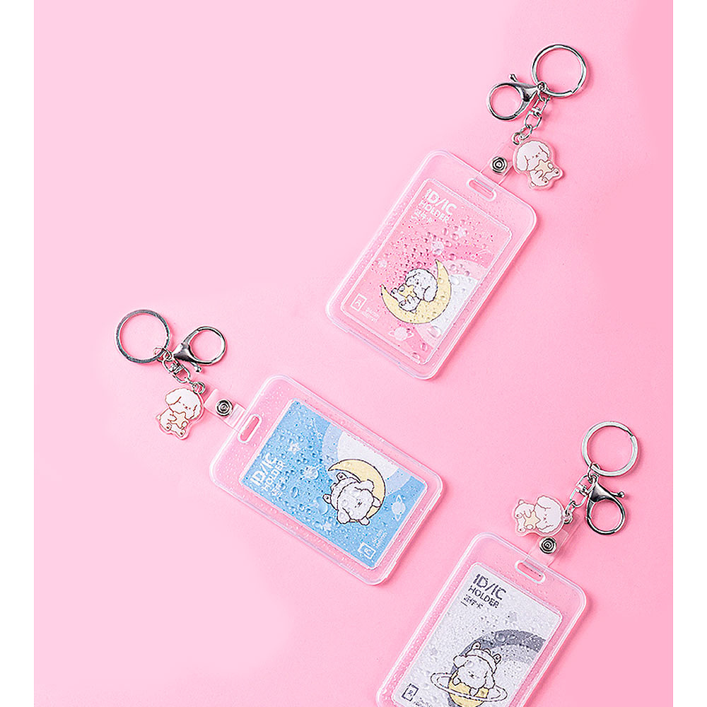 Бейдж с карабином "Deli Holder", 70x100 мм, прозрачный - 3