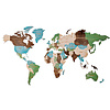 Декор на стену "Карта мира" одноуровневый на стену, XL 3137, разноцветный,72х130 см - 2
