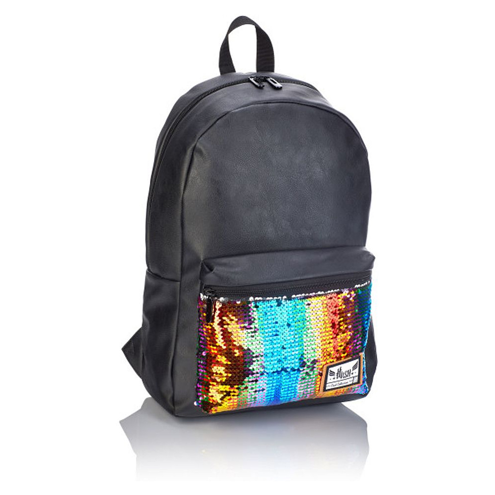 Рюкзак молодежный "Head Holographic Fashion", черный, золотой