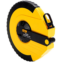 Мерная лента Deli YS EDL9850ZY, 50 м х 14,5 мм, лента фиберглас, пластиковый корпус, желтый, черный