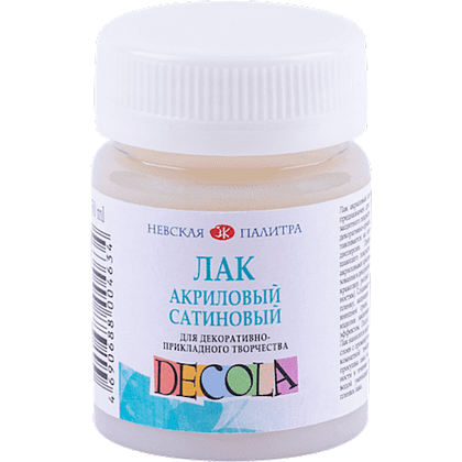 Лак акриловый "Decola", сатиновый, 50 мл