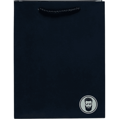 Пакет бумажный подарочный "Ты лучший", 18х23х10 см, черный - 2