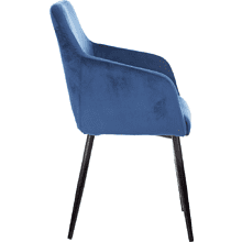 Кресло "Бюрократ CH-380F", ткань, сапфировый, каркас металл, корпус черный