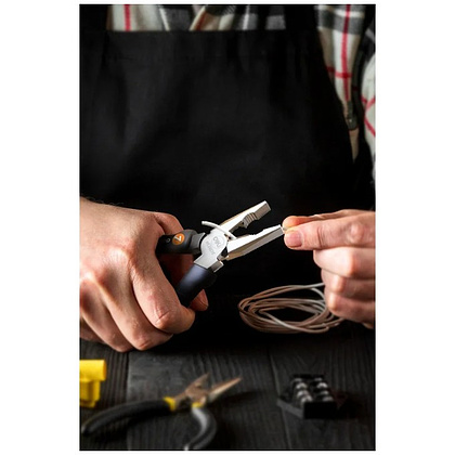 Длинногубцы Deli HS HT2007C, 180 мм, Soft Touch, оранжевый - 2