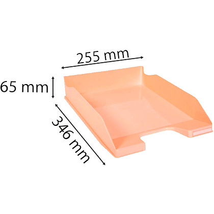 Модуль для бумаги горизонтальный "Aquarel", коралловый - 4