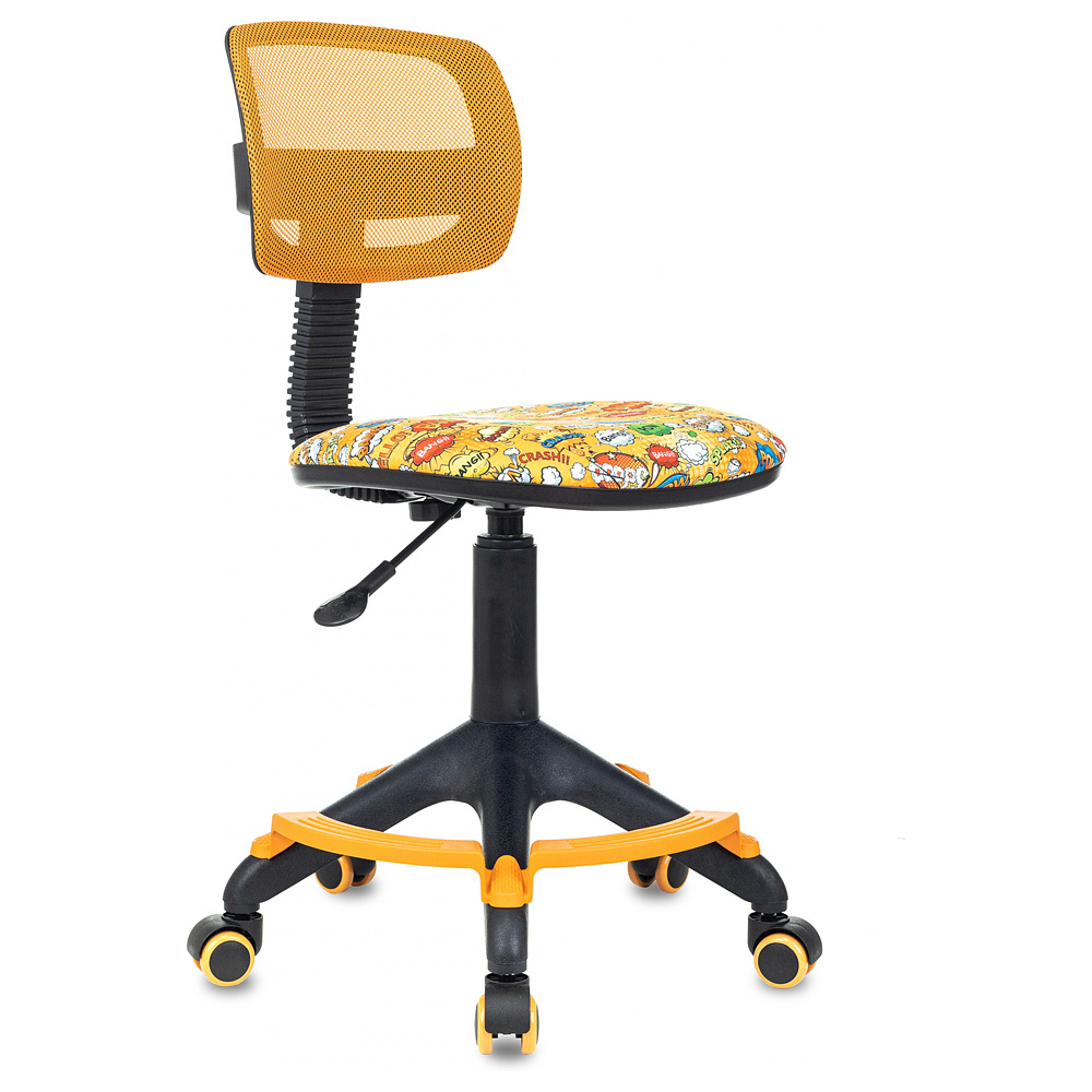 Кресло детское Бюрократ CH-299-F, сетка/ткань, оранжевый/оранжевый бэнг