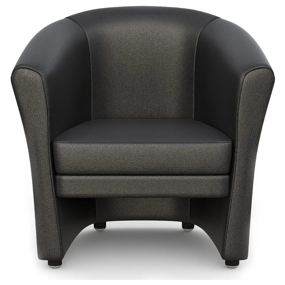 Кресло "Крон", экокожа, черный - 2