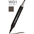 Маркер перманентный двусторонний "Sketchmarker Brush", WG1 теплый серый 1