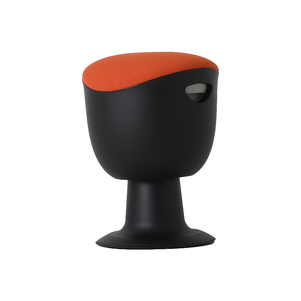 Стул для активного сиденья "Tulip", пластик, черный, оранжевый - 4
