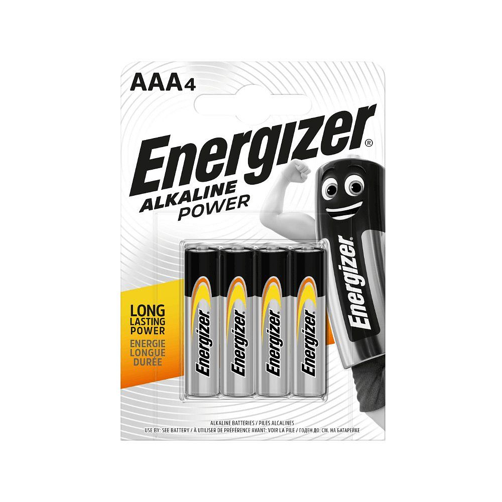 Батарейки алкалиновые Energizer "Intelligent AAA/LR03", 4 шт, щелочные