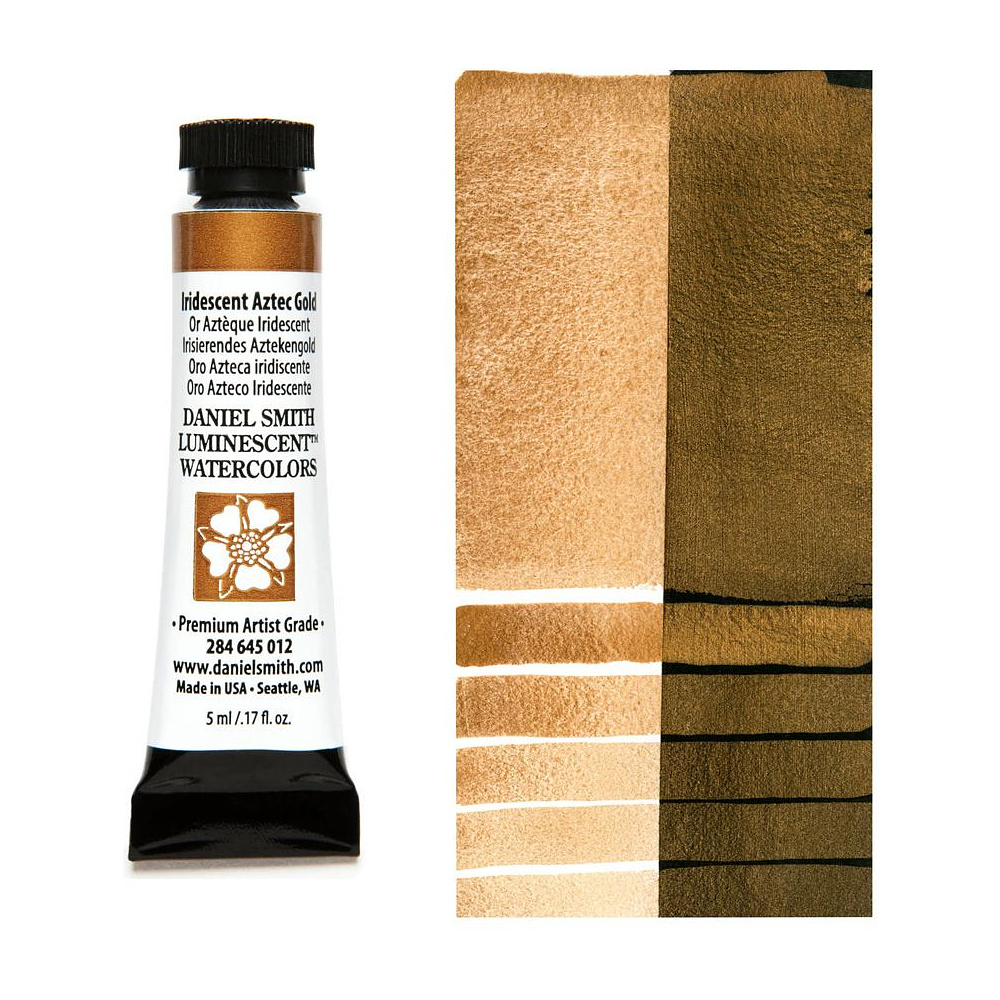 Краски акварельные "Daniel Smith", золото ацтеков иридисцентное, 5 мл, туба