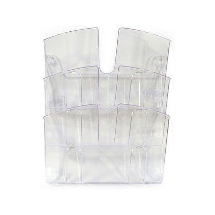 Модуль настенный, 3 отделения, вертикальный, прозрачный