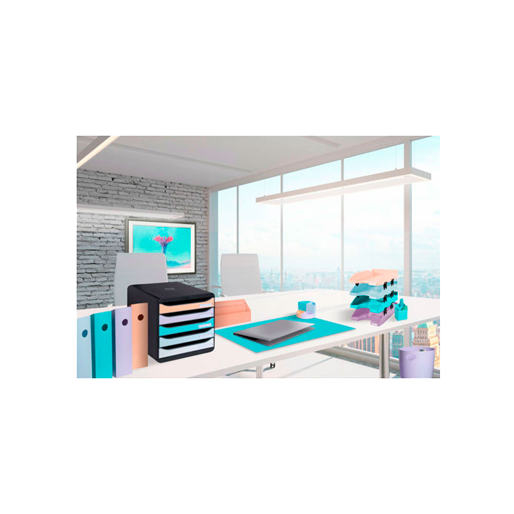 Модуль для бумаги горизонтальный "Aquarel", зеленая пастель - 6