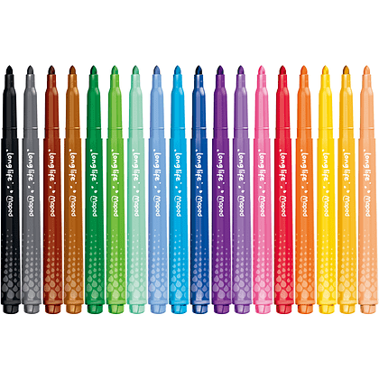 Фломастеры "Color Peps Long Life", 18 шт