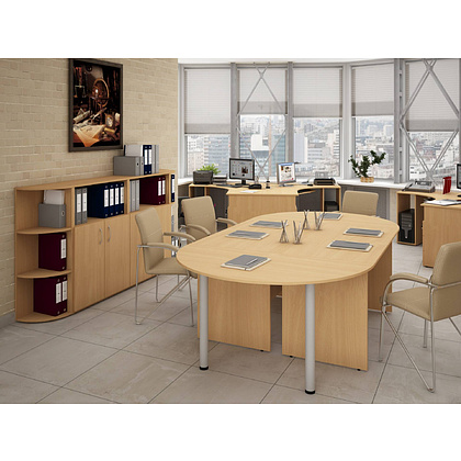 Коллекция Столица подставка под монитор С-660, 450х450х118 мм, бук - 10