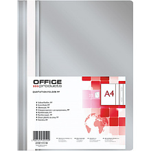 Папка скоросшиватель "Office Products", А4, серый