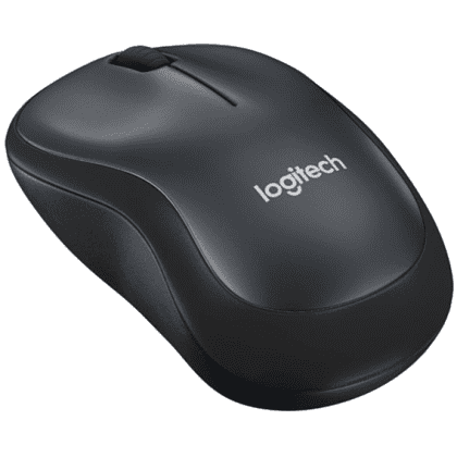 Мышь "Logitech M185", беспроводная, USB, черный, серый