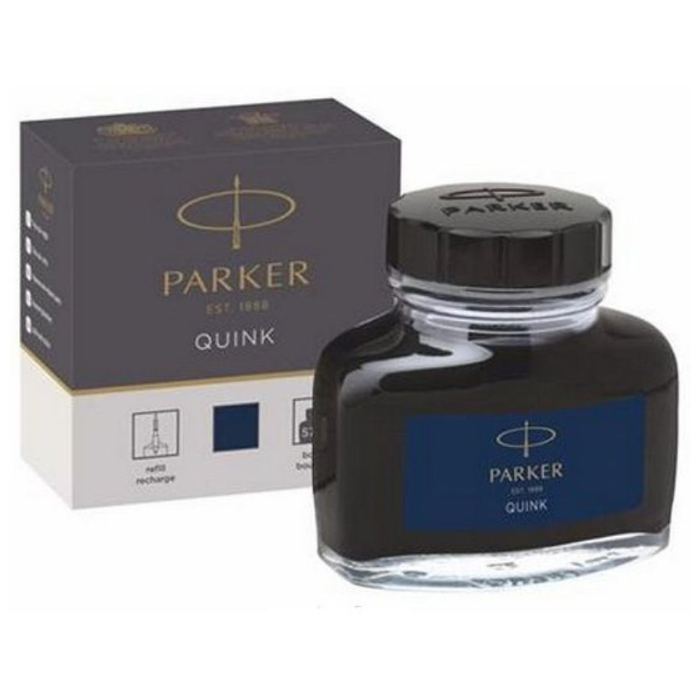 Чернила для перьевых ручек "Parker", 57 мл, сине-черный
