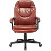 Кресло для руководителя "Бюрократ CH-868AXSN", кожзам, пластик, коричневый - 2