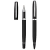 Набор ручек "Deluxe": ручка шариковая автоматическая и роллер, черный, серебристый - 3