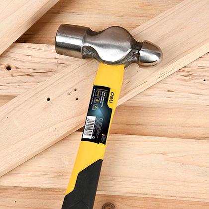 Молоток шаровой Deli YS EDL443020, 0,9 кг, фибергласовая рукоятка - 3