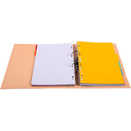 Папка-регистратор, A4, 50 мм, ПВХ, лососевый - 3