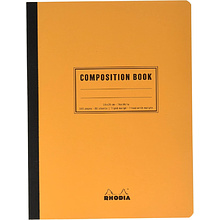 Книга для записей "Rhodia Classic", B5, 190x250 мм, 80 листов, в линейку, оранжевый