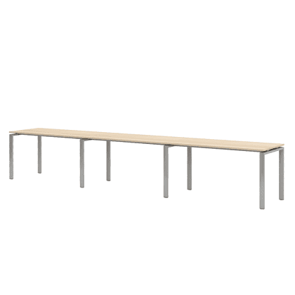 Коллекция Титан Бенч-система на 3 рабочих места ТН316ТР-3х1+ТН316К-22_ПР, 4800х700х742, с пропусками для кабеля