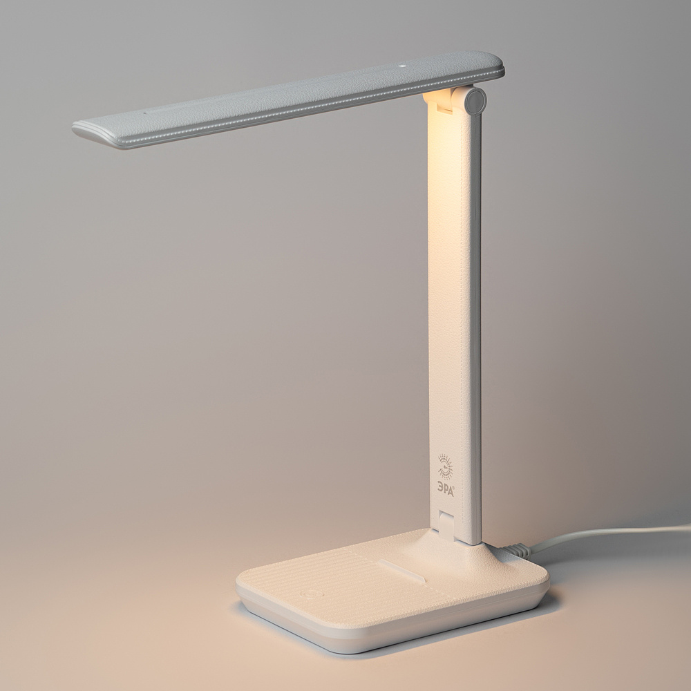 Светильник настольный ЭРА "NLED-500-10W-W", светодиодный, белый - 7