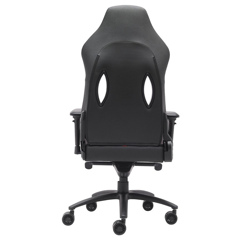 Кресло игровое EVERPROF "Jaguar", экокожа, металл, черный, красный - 5