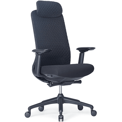 Кресло для руководителя SitZone CH-531A, ткань, пластик, черный, -30%