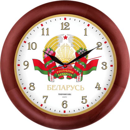 Часы настенные "988956", стекло, 300 мм, белый