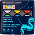 Краска акриловая по стеклу и керамике "Декола", набор 5 цветов, 20 мл, контур 2 шт., разбавитель
