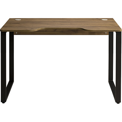 Стол геймерский компьютерный "Лофт Гонконг", черный, табачный крафт - 3