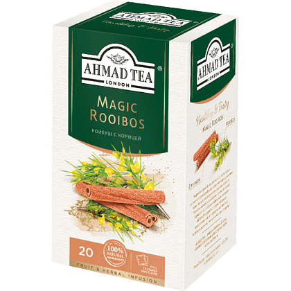 Чай "Ahmad Tea" Magic Rooibos, 20 пакетиковx2 г, травяной