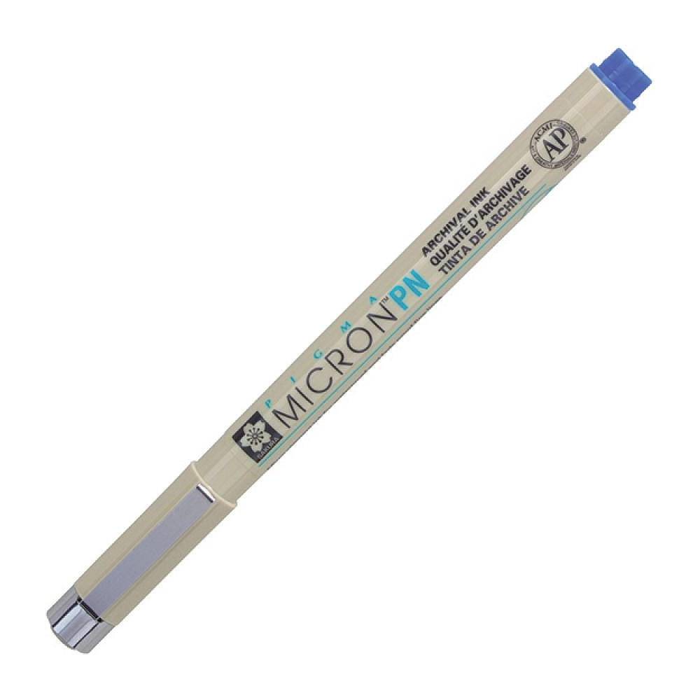 Ручка капиллярная "Pigma Micron PEN", 0.4-0.5 мм, черно-синий - 5