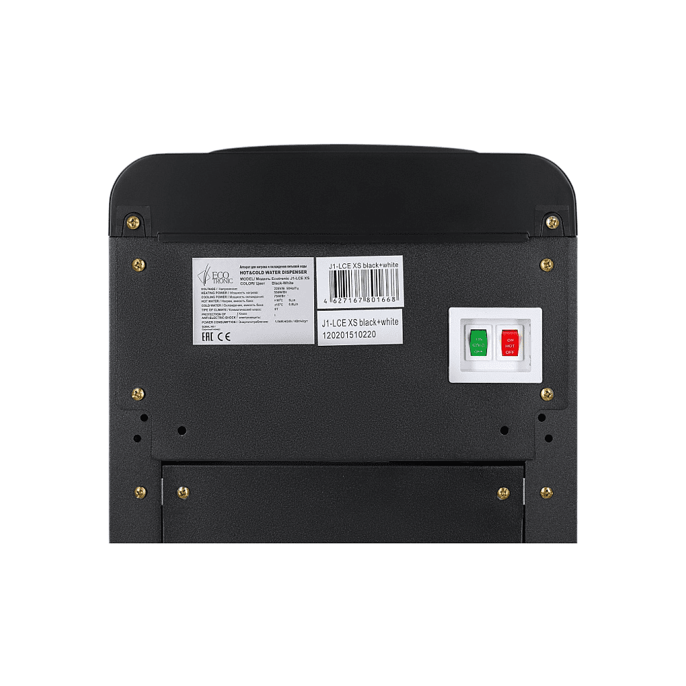 Кулер для воды Ecotronic J1-LCN XS, черно-белый  - 12