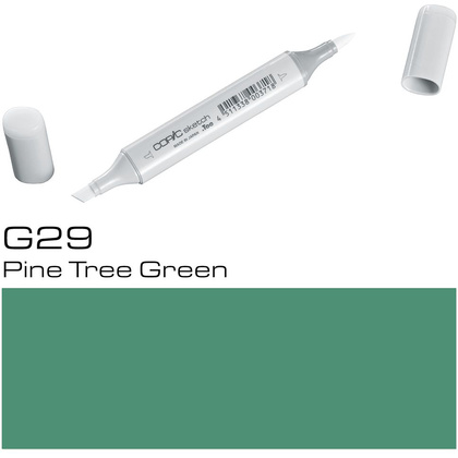 Маркер перманентный "Copic Sketch", G-29 зеленая сосна