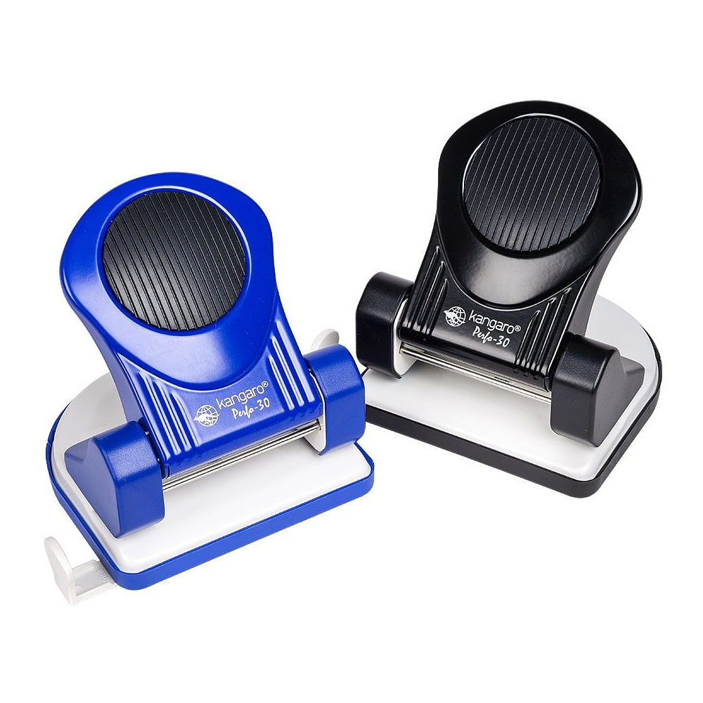 Дырокол Kangaro "Perfo-30", 30 листов, темно-синий - 2