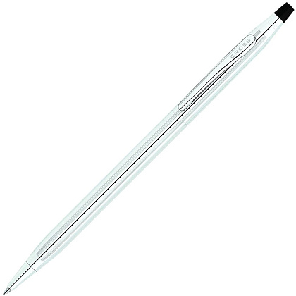 Ручка шариковая автоматическая "Cross Classic Century Lustrous", 0.7 мм, серебристый, стерж. черный