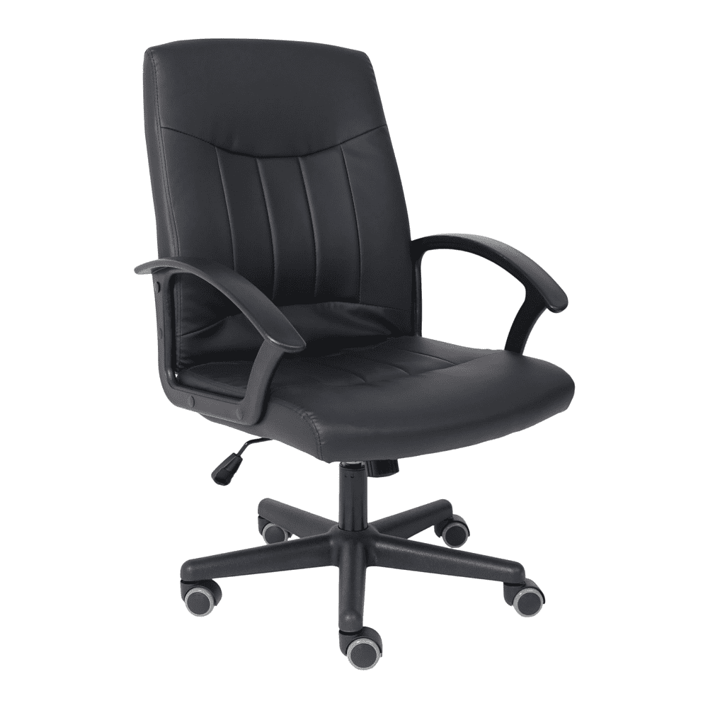 Компьютерное кресло "POLO", экокожа, пластик, черный