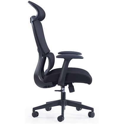 Кресло компьютерное SitZone CH-555A, сетка, ткань, пластик, черный - 2