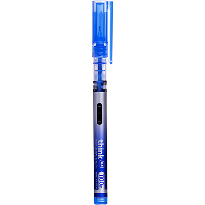 Ручка-роллер "Think", 0.5 мм, синий, стерж. синий - 2