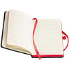 Блокнот "Rostock", А6, 80 листов, линейка, черный, красный - 2