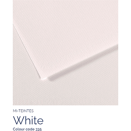 Блок-склейка бумаги для пастели "Mi-Teintes", 32x41 см, 160 г/м2, 20 листов, белый - 2