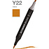 Маркер перманентный двусторонний "Sketchmarker Brush", Y22 земля