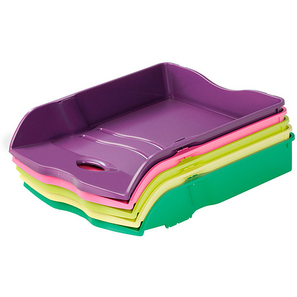 Модуль для бумаг горизонтальный "Re-Loop", розовый - 4